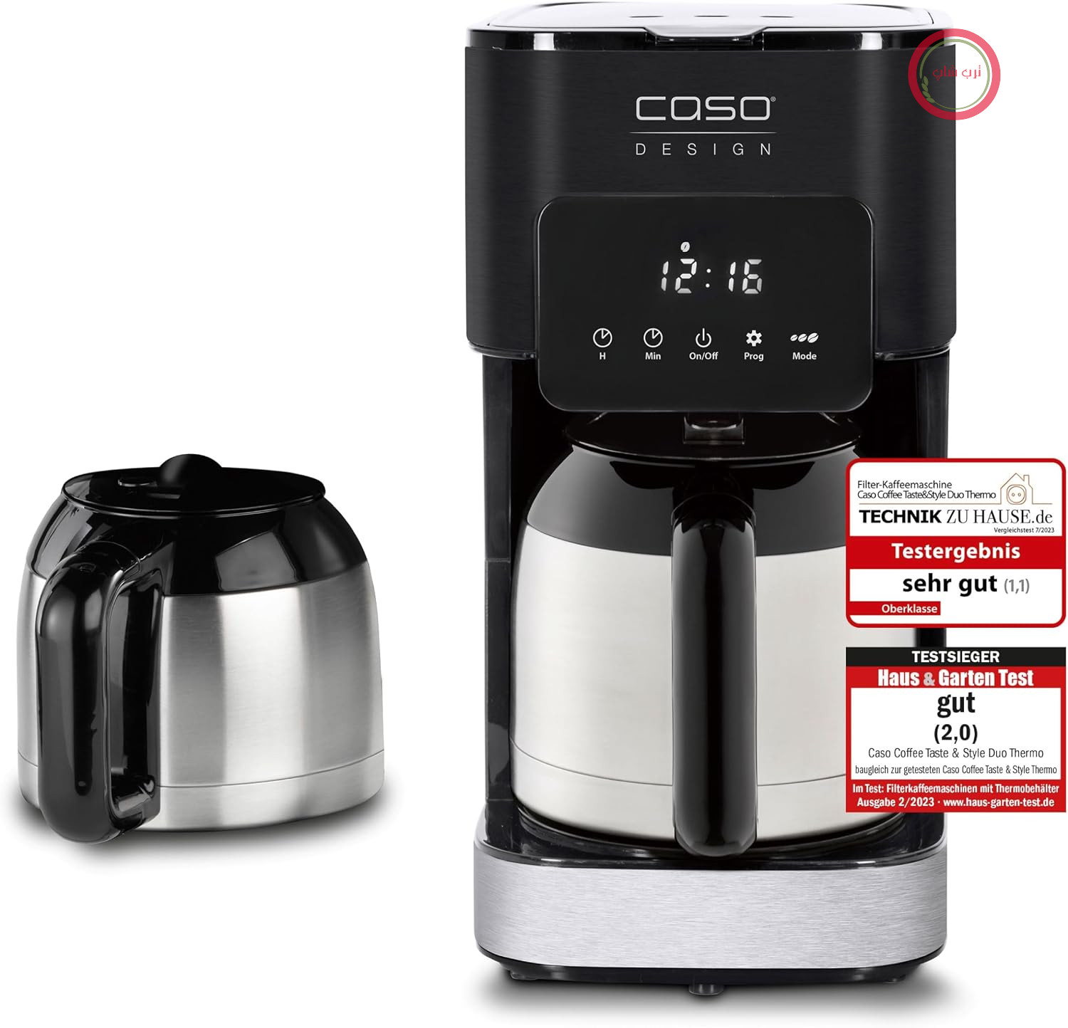 قهوه ساز فیلتری کاسو آلمان CASO Coffee Taste & Style Duo Thermo با 2 پارچ عایق حرارتی