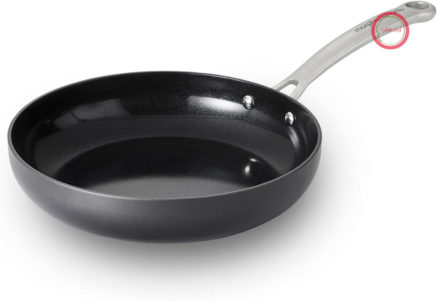 ماهیتابه مورفی ریچاردز انگلستان Morphy Richards Morphy 853255 ILAG، آلومینیومی، روکش نچسب، القایی، سازگار با گاز، برق، بدون PFAS، دسته‌های استیل ضد زنگ، 24 سانتی‌متر