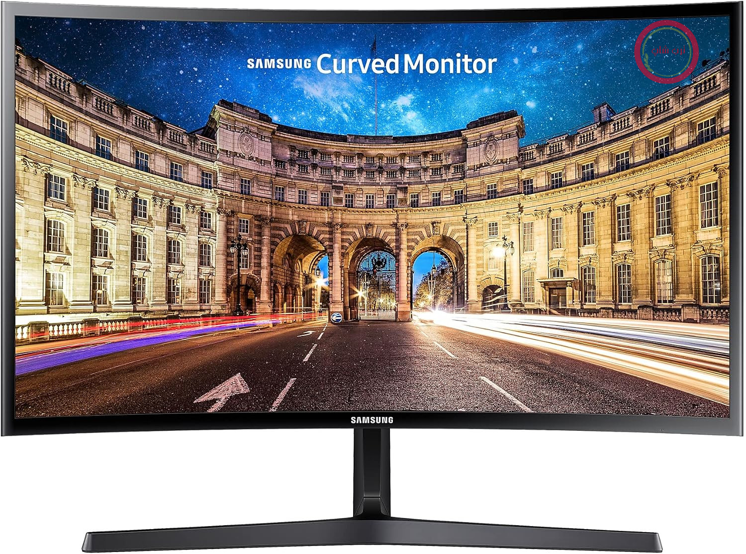 مانیتور منحنی سامسونگ C24F396FHR، 24 اینچ، پنل VA، وضوح تصویر Full HD، فناوری AMD FreeSync، زمان پاسخگویی 4 میلی‌ثانیه، انحنای 1800R، مشکی