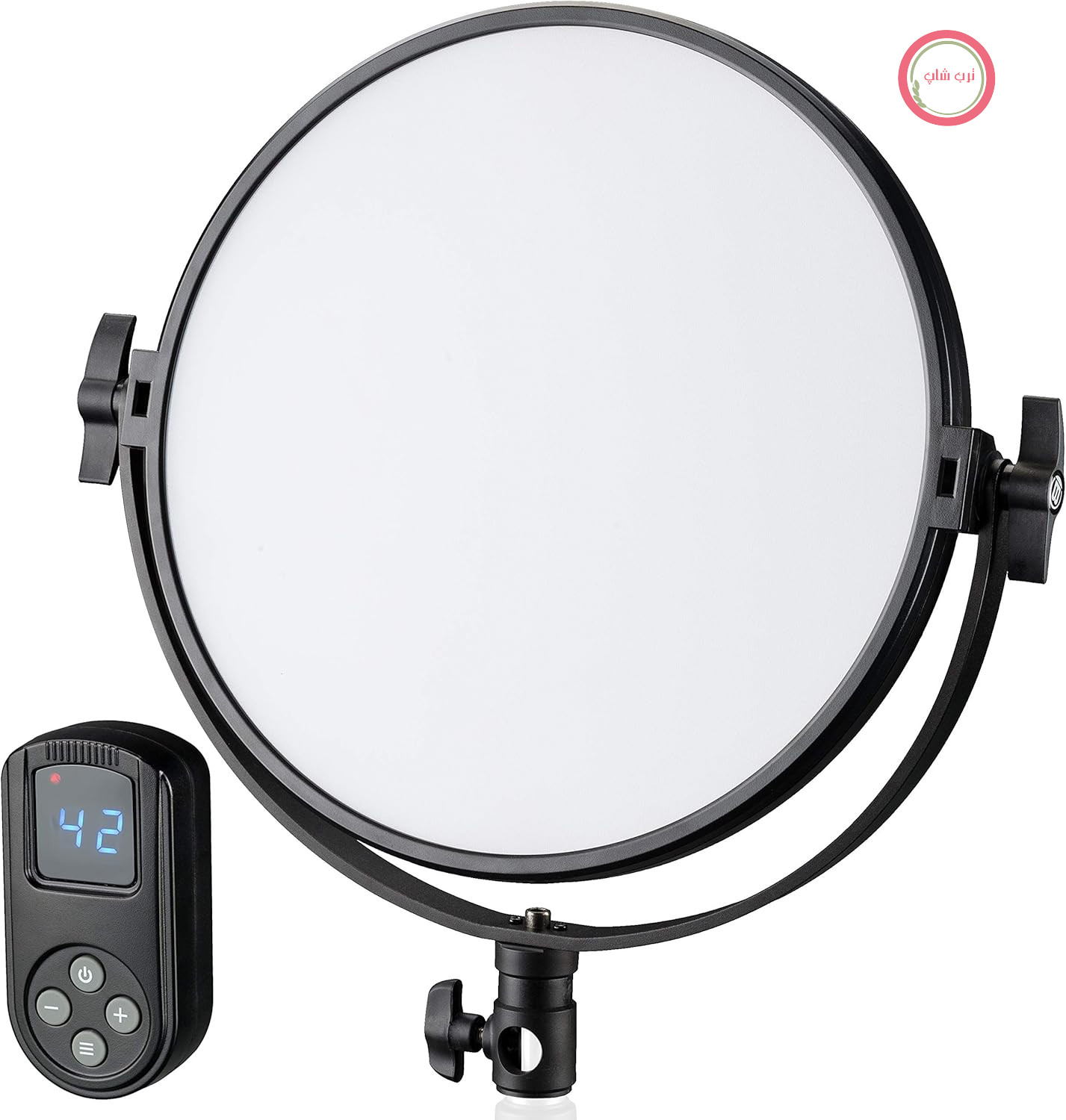 چراغ پنلی LED گرد دو رنگ BRESSER، مدل F004241، مدل BR-S60B AA8Soft، قطر 30 سانتی‌متر