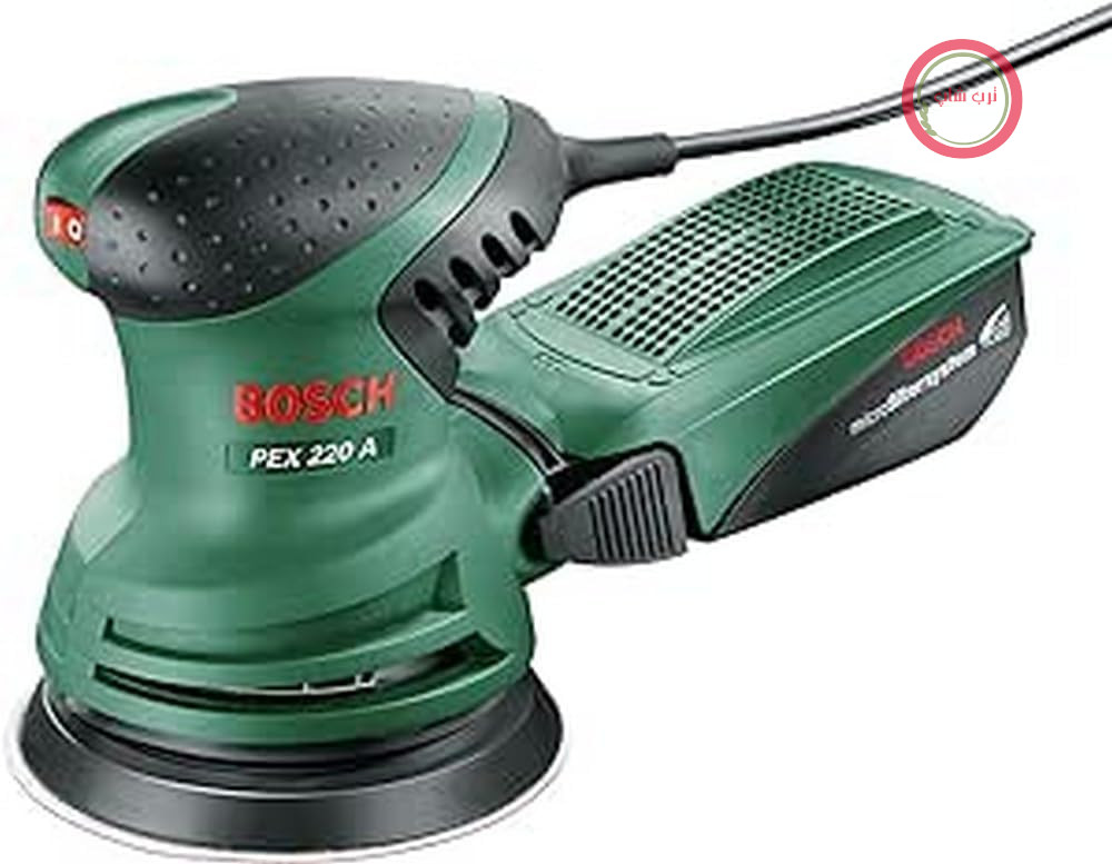 سنباده زن گرد چرخشی بوش آلمان Bosch مدل PEX 220 A قدرت 220 وات، جعبه ای