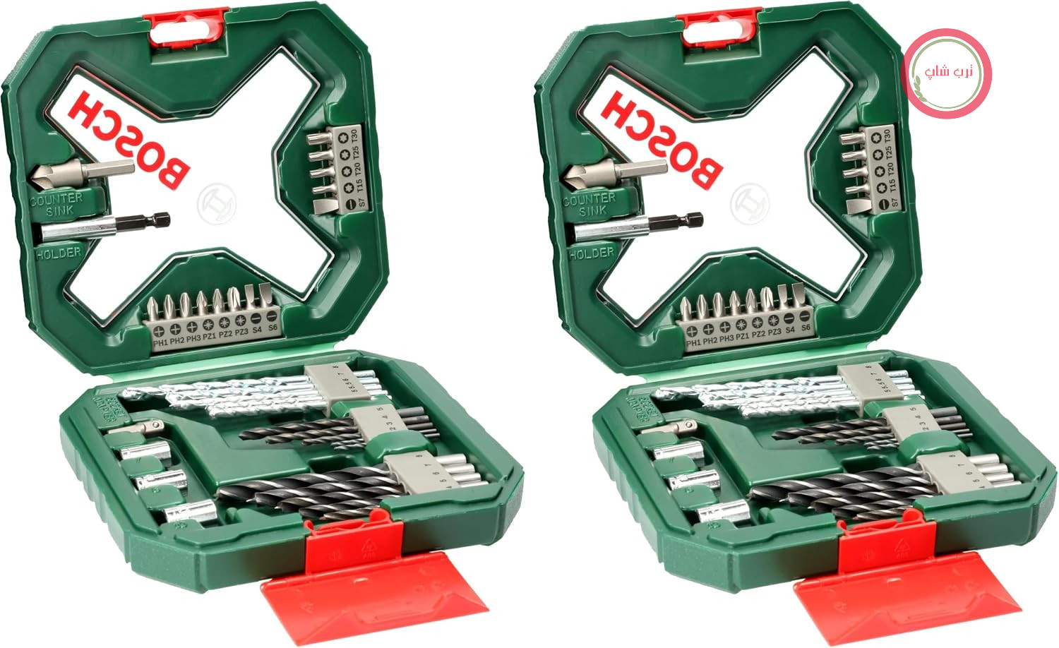 لوازم جانبی بوش، مجموعه 34 تکه پیچ‌گوشتی و مته کلاسیک بوش مدل Bosch X - Line چوب، سنگ و فلز