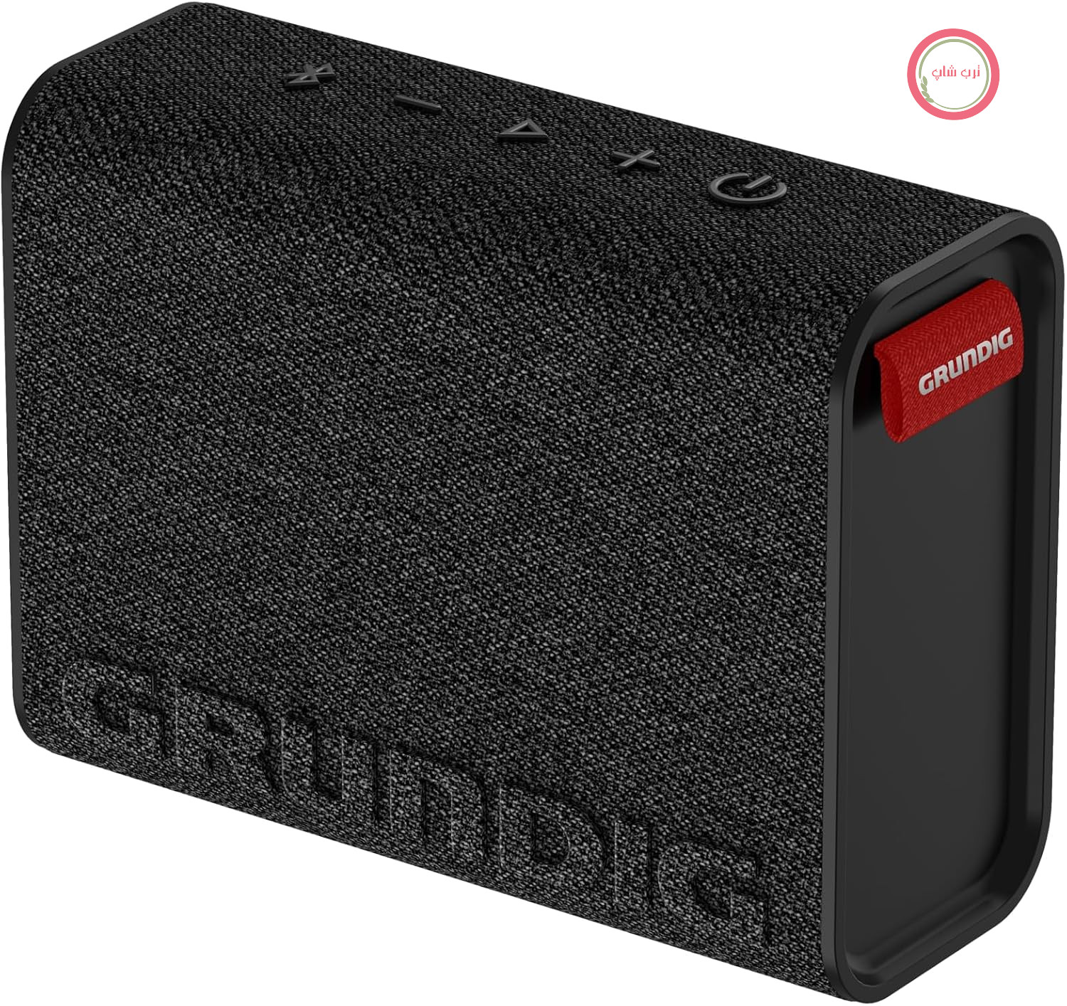 بلندگوی بلوتوث GRUNDIG Solo 2، 4.3 وات RMS، بلوتوث نسخه 5.3، برد تا 30 متر، عمر باتری تا 18+ ساعت، قابلیت پاوربانک، قابلیت هندزفری، بدنه ضد آب، مشکی