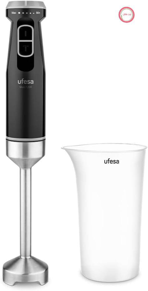 گوشت کوب برقی یوفسا اسپانیا Ufesa Mars 1200W، کنترل سرعت متغیر، عملکرد توربو، 4 تیغه با راندمان بالا، پایه مخلوط کن قابل جدا شدن، استیل ضد زنگ، طراحی ارگونومیک، محافظ پاشش آب، پیمانه
