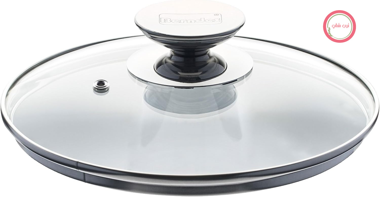 درب قابلمه برندس آلمان Berndes 7020 نسخه ویژه تیتانیوم، SignoCAST®، ColorCAST®، قطر 20 سانتی‌متر، درب شیشه‌ای نشکن و مقاوم در برابر حرارت