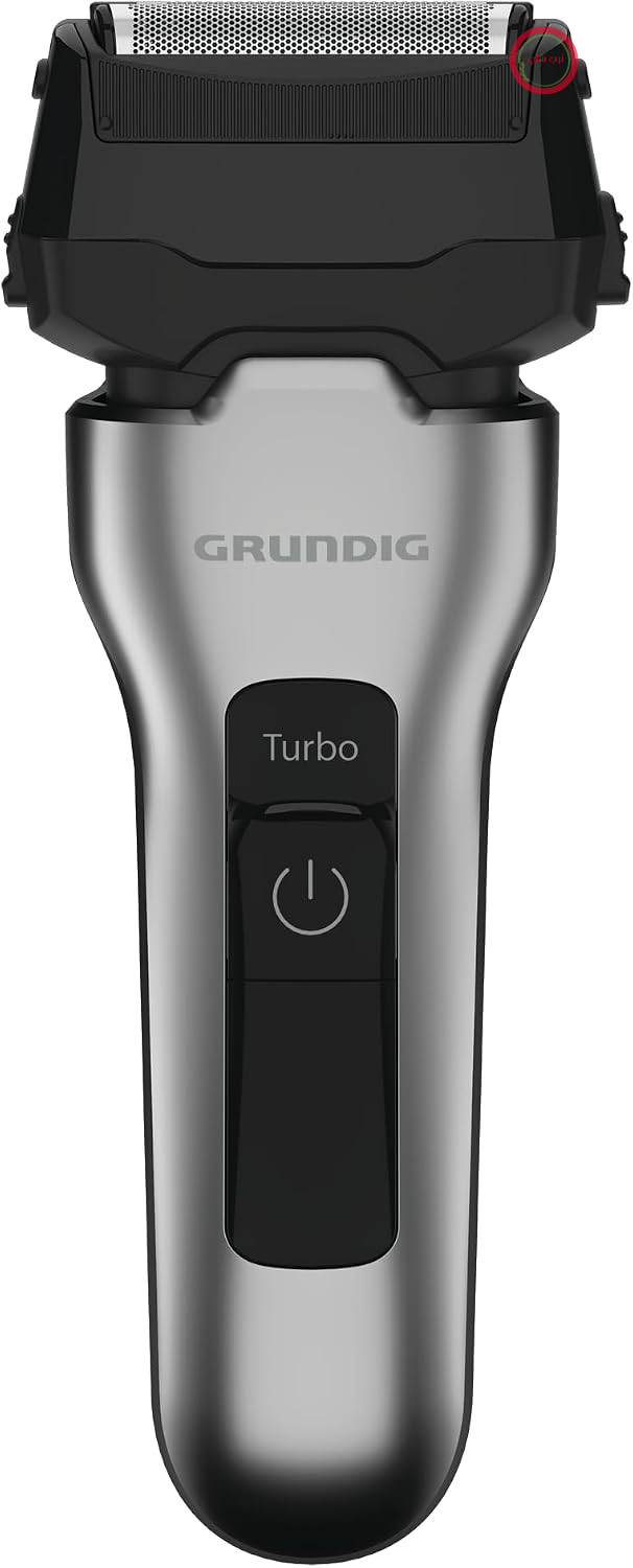 ریش‌تراش مردانه GRUNDIG MS 7330 L، زمان کارکرد ۶۰ دقیقه، اصلاح موی بلند تاشو، سیستم اصلاح ۳ تیغه، بدنه ساخته شده از ۷۴٪ پلاستیک بازیافتی، نقره‌ای/مشکی