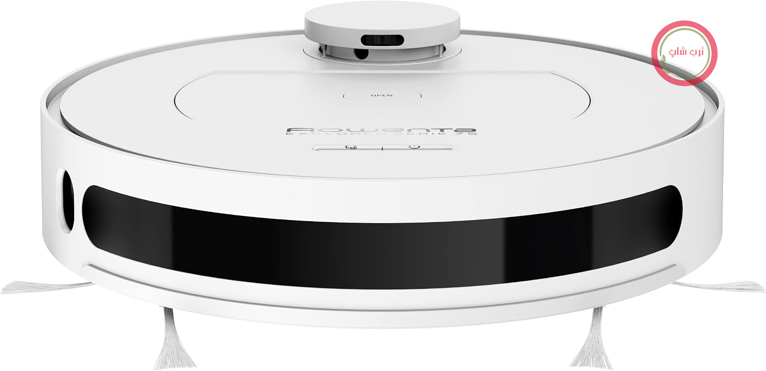 جارو رباتیک تی کش روونتا آلمان Rowenta RR7647 X-Plorer Series 75، قابلیت جارو کردن و تی کشیدن، ناوبری لیزری با دقت بالا، تنظیمات شخصی‌سازی‌شده از طریق اپلیکیشن، سازگار با دستیار صوتی، فیلتر HEPA، سفید