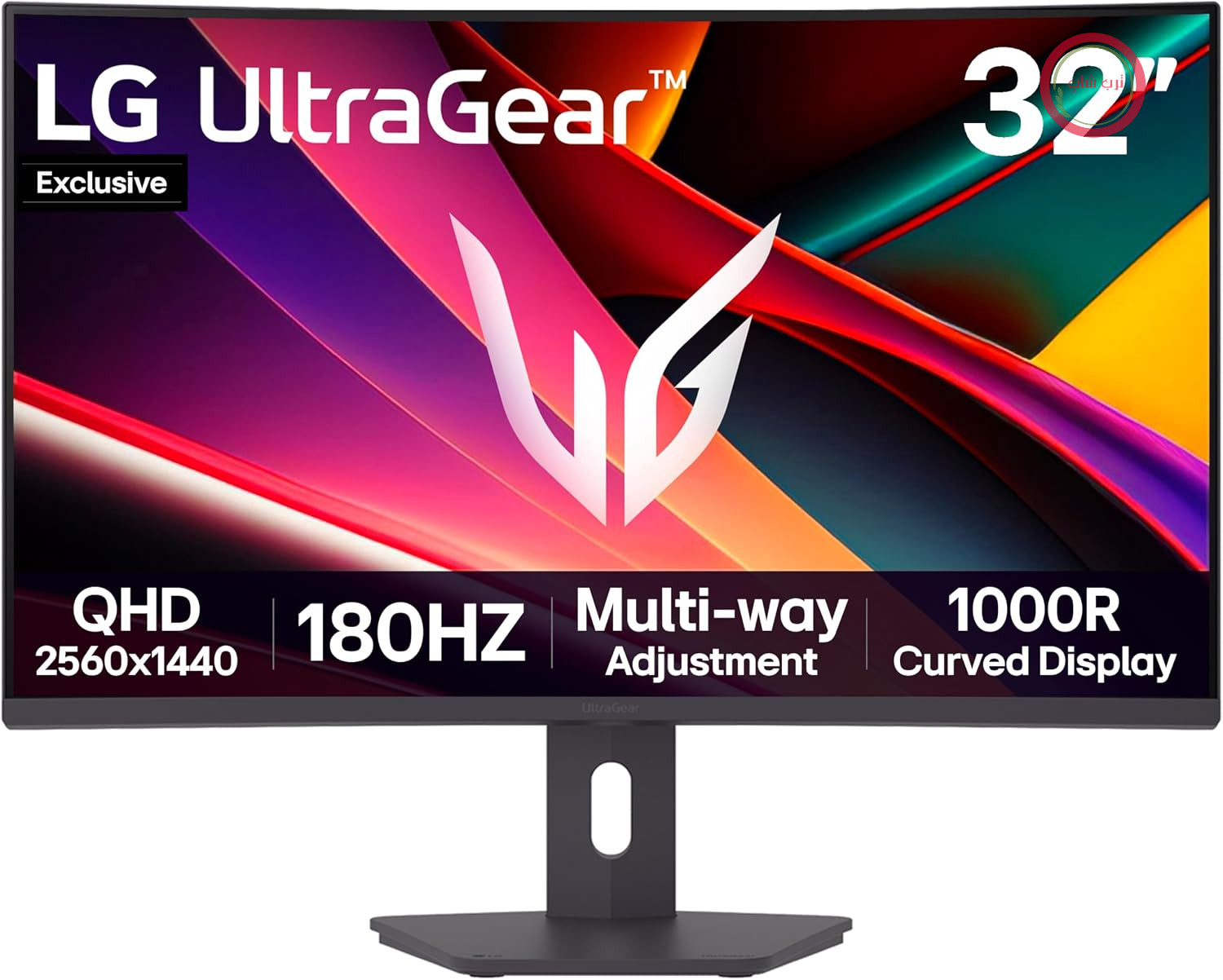 مانیتور گیمینگ ال‌جی Ultragear G6 32G60ZA (نسخه معمولی) – QHD منحنی 1440p، 32 Zoll، HDR10، DP1.4