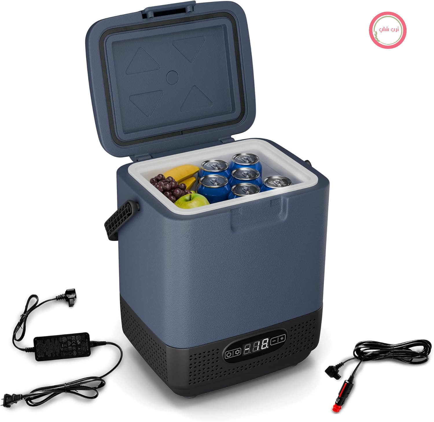 یخچال کمپرسوردار Klarstein SwiftFrost 12L با محفظه فریزر - یخچال برقی قابل حمل، نمایشگر LED، دو منبع تغذیه (12 ولت/230 ولت)، -20 تا 20 درجه سانتیگراد، حالت‌های ECO و MAX، ایده‌آل برای کمپینگ و اتومبیل