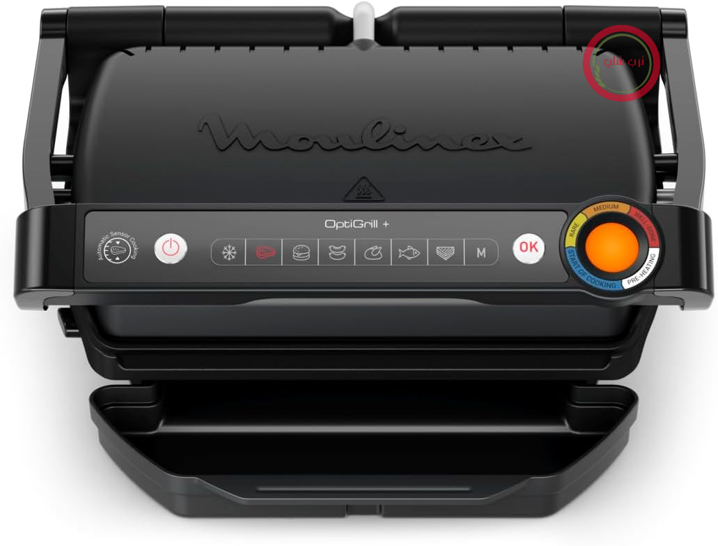 گریل باربیکیو مولینکس فرانسه Moulinex OptiGrill مدل GI7178 با ۶ برنامه پخت و صفحات نچسب