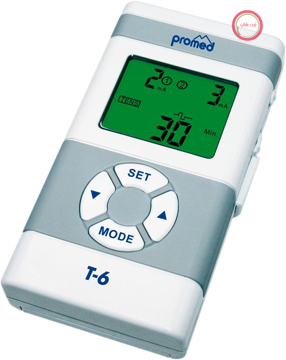 دستگاه ترکیبی TENS و EMS دیجیتال Promed EMT-6، دستگاه تحریک الکتریکی برای تحریک عصب و عضله، دستگاه تحریک الکتریکی با 4 الکترود TENS، 13 حالت درمانی