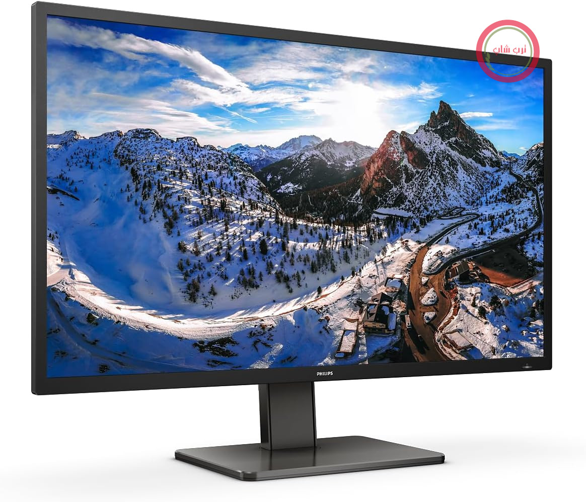 مانیتور فیلیپس 439P1 - مانیتور داک 43 اینچی UHD USB-C، HDR400، قابلیت تنظیم ارتفاع (3840x2160، 60 هرتز، HDMI 2.0، DisplayPort، USB-C، RJ45، USB Hub) مشکی