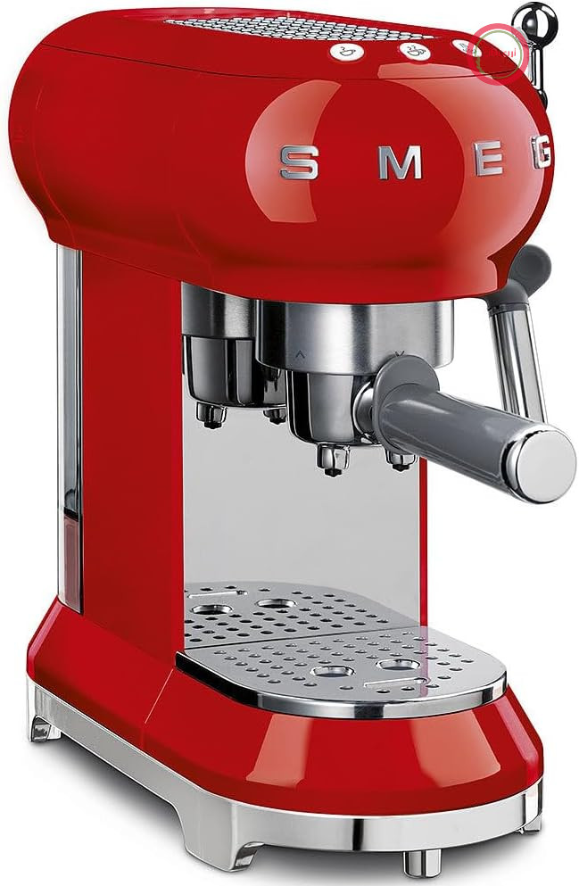 اسپرسوساز اسمگ ایتالیا Smeg مدل ECF01RDEU قرمز ۱۳۵۰ وات