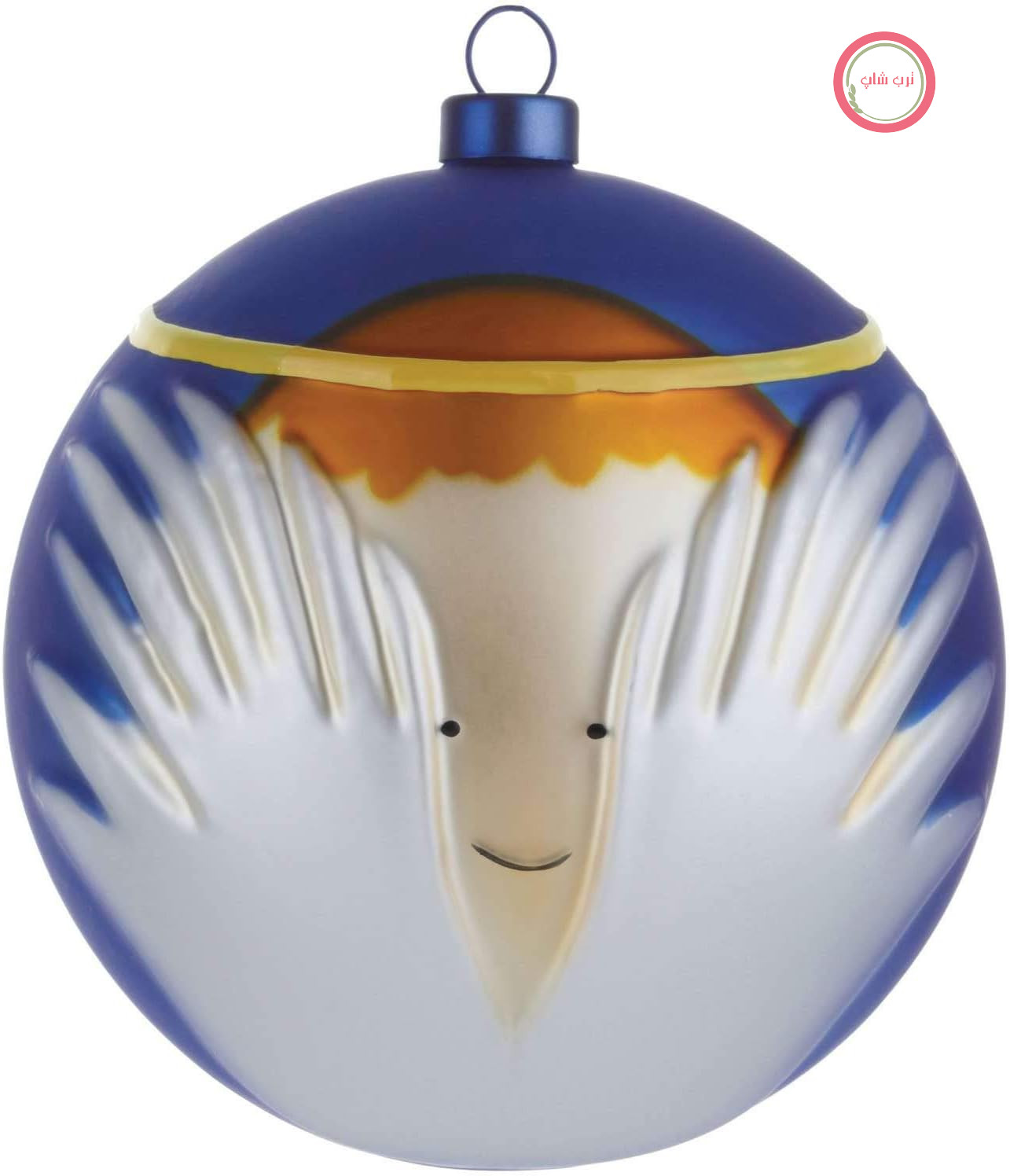 آویز درخت کریسمس Alessi AMJ13 6 Angioletto، شیشه دمیده شده با دهان، چند رنگ