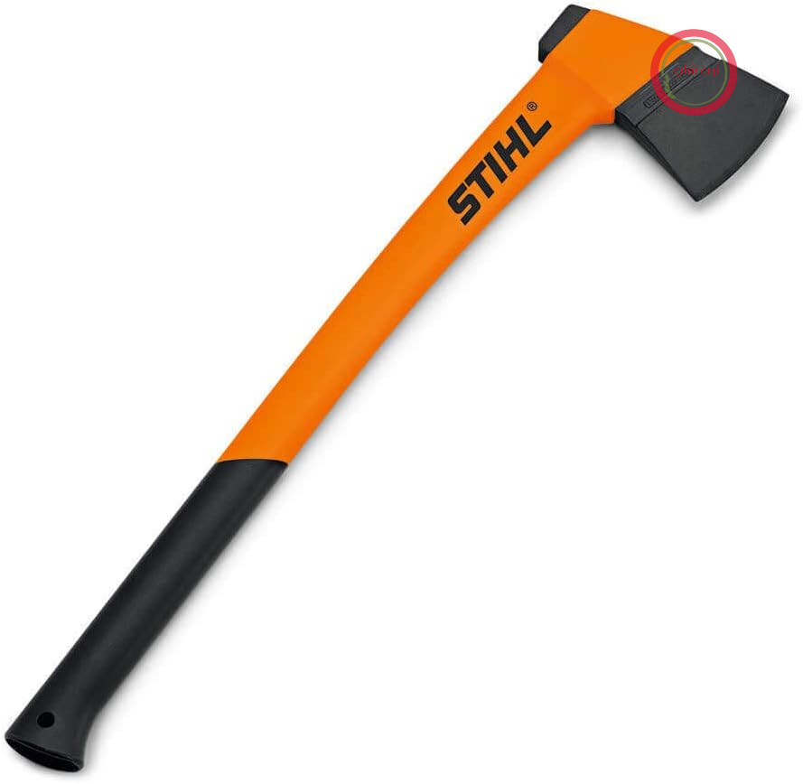 تبر جنگلداری Stihl 0000 881 6701 AX 15 P با دسته پلی آمید، مشکی، نارنجی
