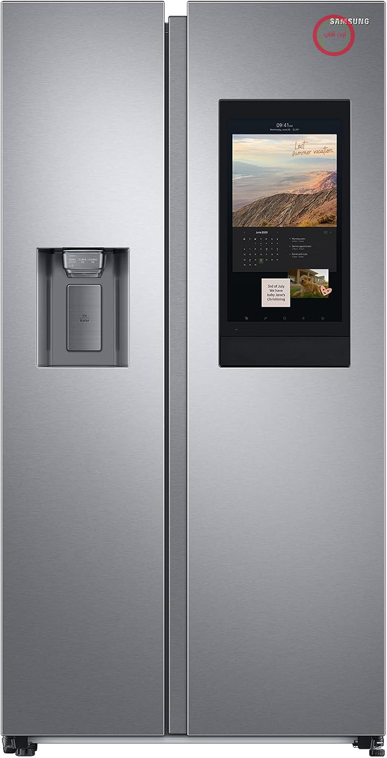 یخچال فریزر ساید بای ساید سامسونگ Samsung مدل RS6HA8891SL/EG، 178 سانتی‌متر، 614 لیتر، ظرفیت فریزر 225 لیتر، فمیلی هاب، ظاهر استیل ضد زنگ