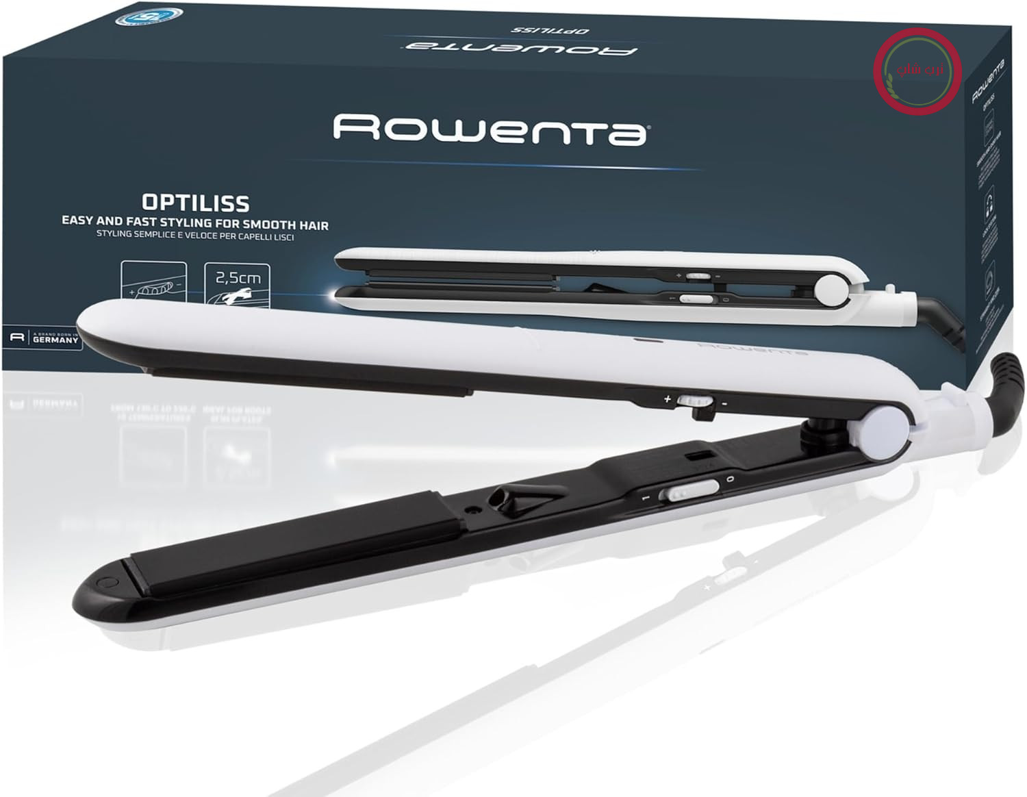 صاف کننده مو Rowenta Optiliss، با گرمایش سریع، صفحات سرامیکی، SF3210