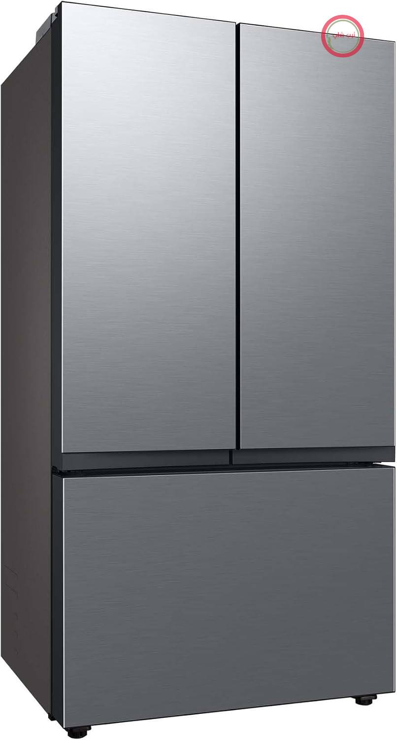 یخچال فریزر ساید بای ساید 3 درب سامسونگ Samsung مدل RF24BB620ES9EF مدل French-Door با فریزر، ۱۷۷.۸ سانتی‌متر، ۶۷۴ لیتر، حالت انرژی SmartThings AI، پارچ آب با قابلیت پر کردن خودکار، یخ‌ساز دوگانه، ظاهر استیل ضد زنگ