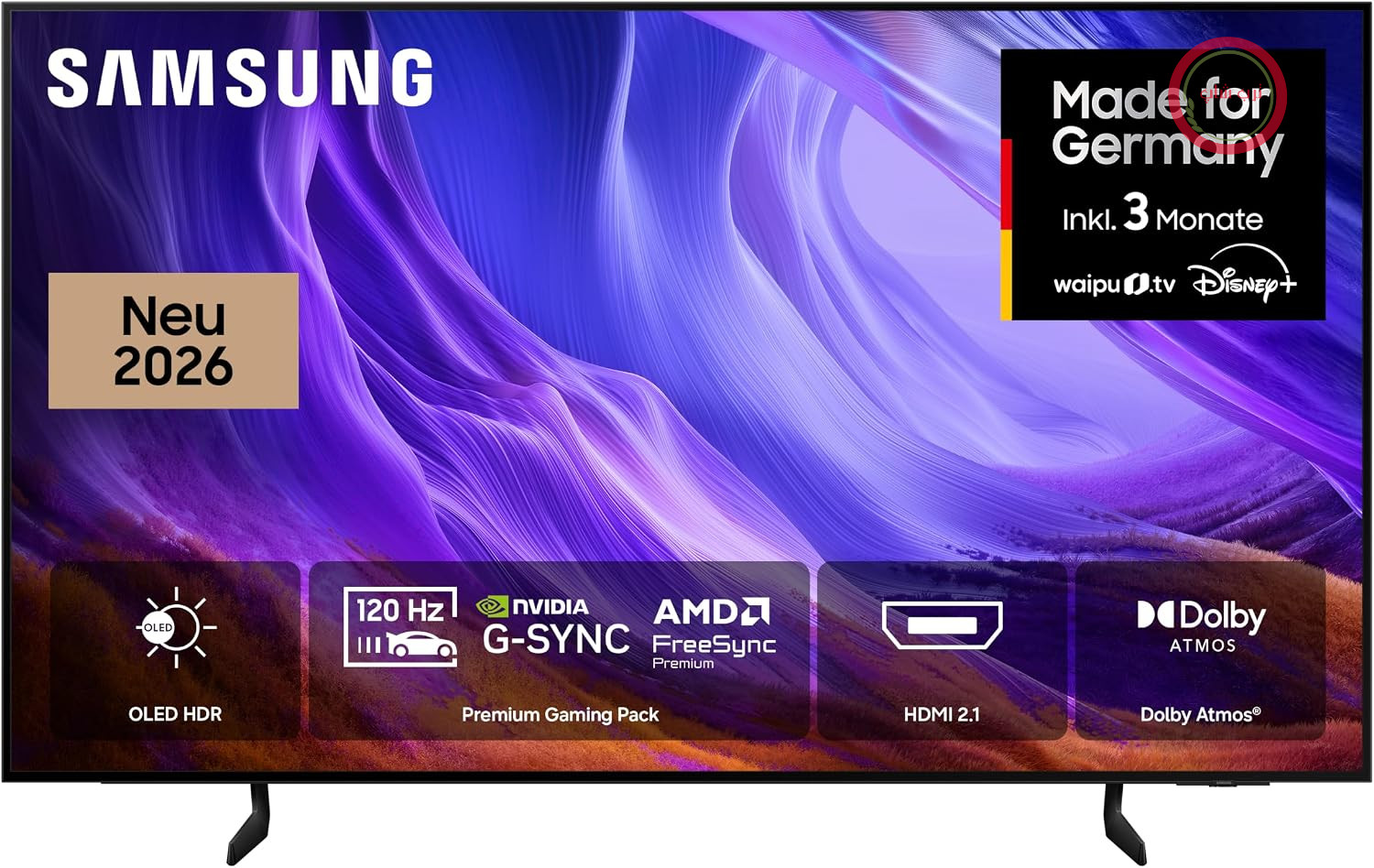 تلویزیون سامسونگ Samsung مدل OLED S83H 4K، 77 اینچ (195 سانتی‌متر)، UHD، تلویزیون هوشمند با هوش مصنوعی