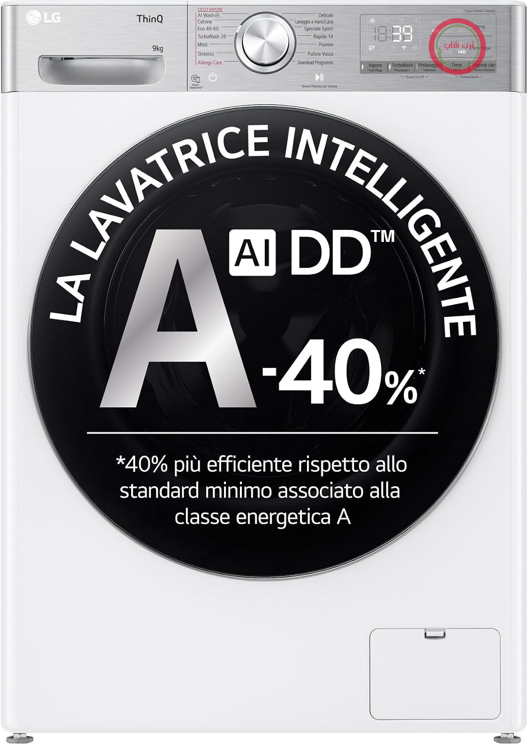 ماشین لباسشویی LG AI DD F4R9009TPWC کلاس A -40%