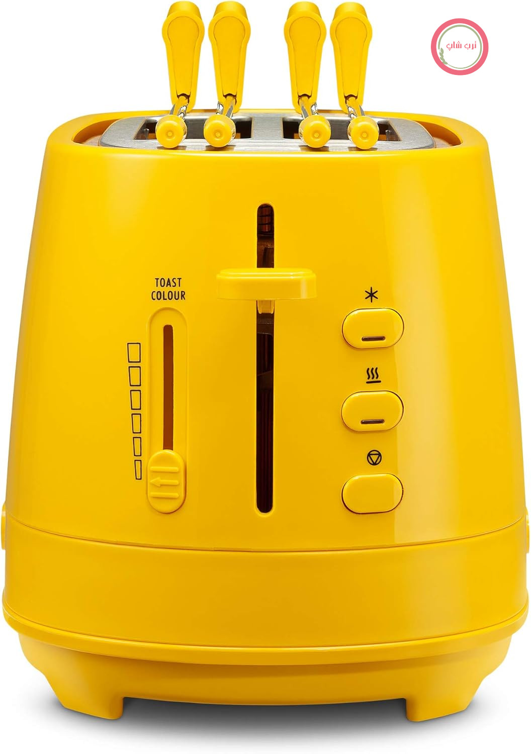 توستر De Longhi CTLAP2203 با انبر، 550 وات. زرد