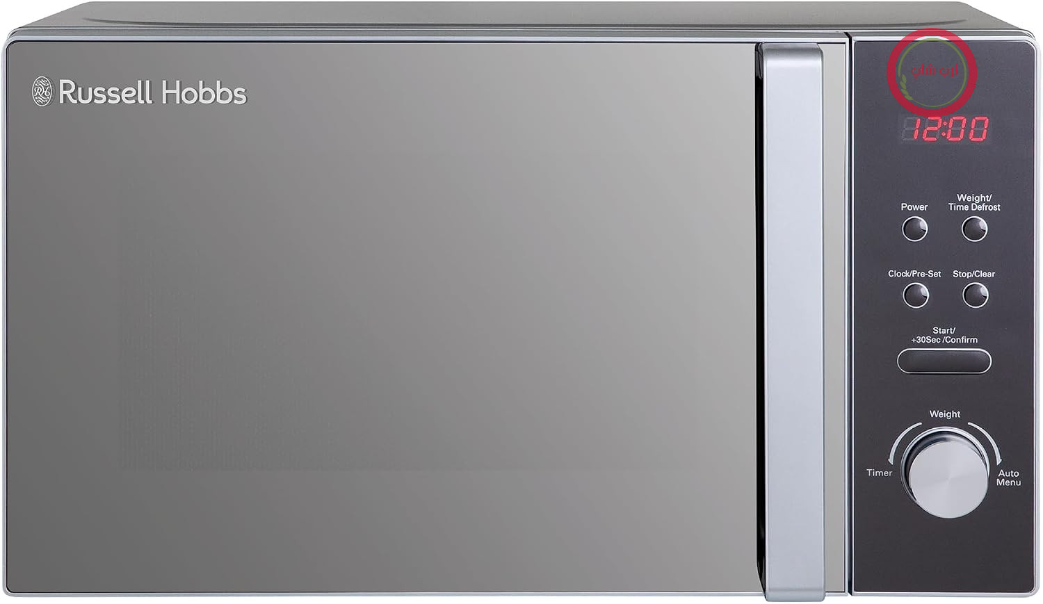 مایکروویو ایستاده راسل هابز مدل RHM2076S، 800 وات، 20 لیتر، نقره‌ای