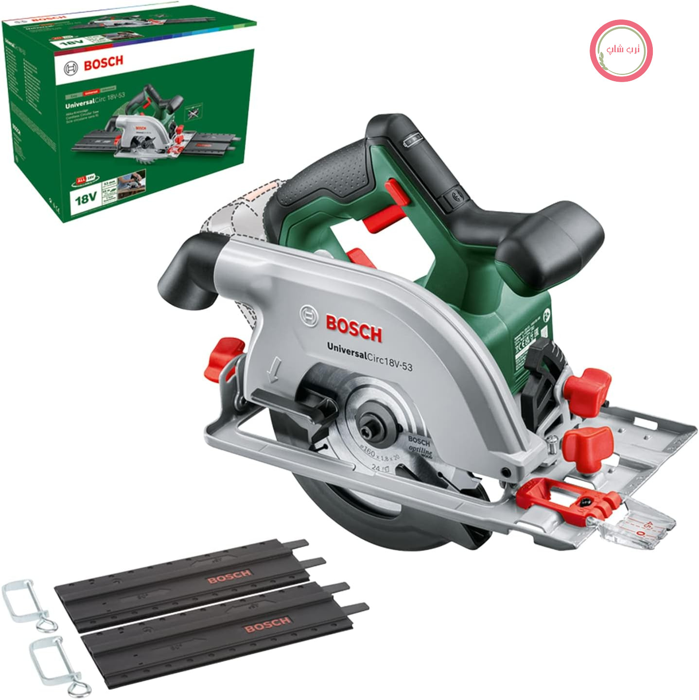 اره گردبر شارژی بوش آلمان Bosch مدل UniversalCirc 18V - 53 (برش دقیق هر نوع چوب؛ حداکثر عمق برش ۵۳