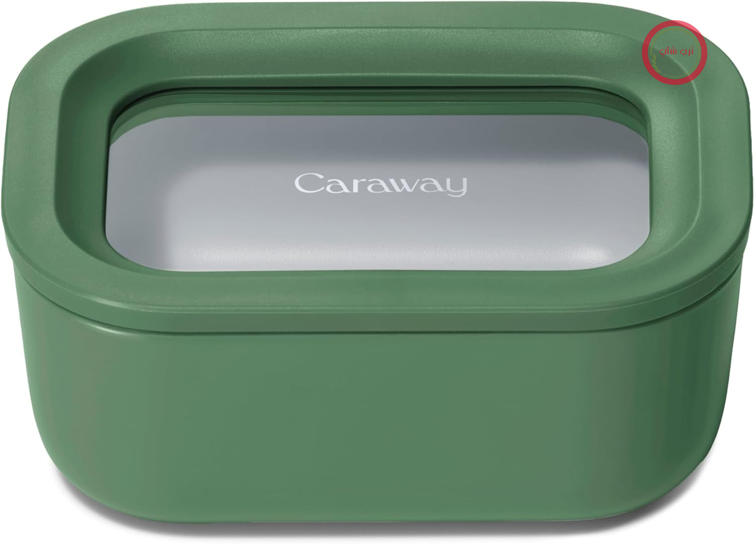 ظرف نگهداری مواد غذایی مستطیلی کوچک Caraway - ظرف نگهداری مواد غذایی شیشه‌ای 2.6 فنجانی - شیشه با روکش سرامیکی غیرسمی - فناوری آزادسازی هوا - طراحی جمع و جور و قابل چیدن روی هم - Sage