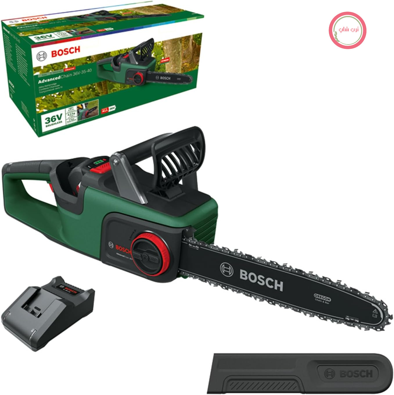 اره موتوری شارژی بوش آلمان Bosch مدل Bosch AdvancedChain 36V - 35 - 40 (برای برش سخت‌ترین چوب‌های سخت
