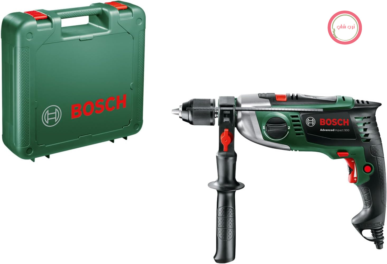 دریل چکشی بوش آلمان Bosch مدل AdvancedImpact 900 (دسته کمکی، تنظیم عمق، بدنه، 900 وات)