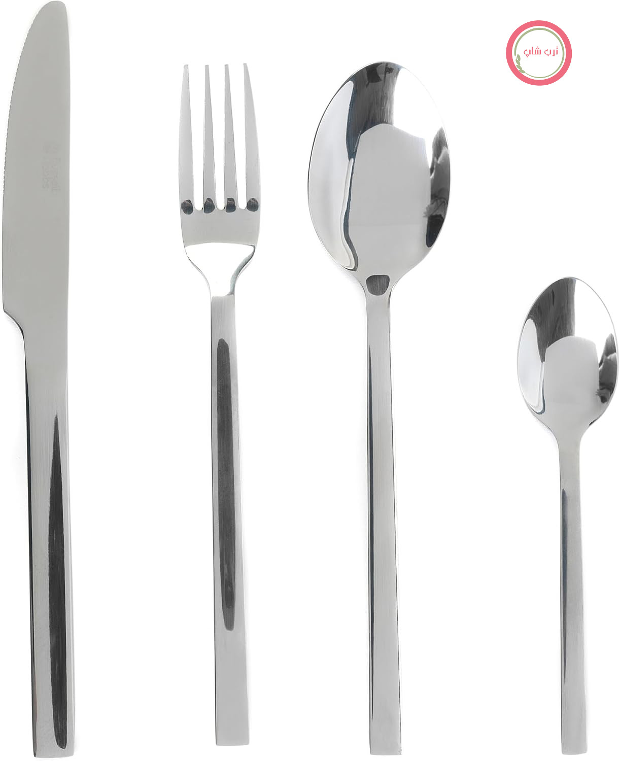 سرویس قاشق و چنگال ۳۲ پارچه راسل هابز مدل COMBO-2046 – استیل ضد زنگ لوکس ورمونت، کارد و چنگال قابل شستشو در ماشین ظرفشویی، ظروف غذاخوری برای ۸ نفر، روکش براق و صیقلی، طراحی سبک، ۱۵ سال ضمانت