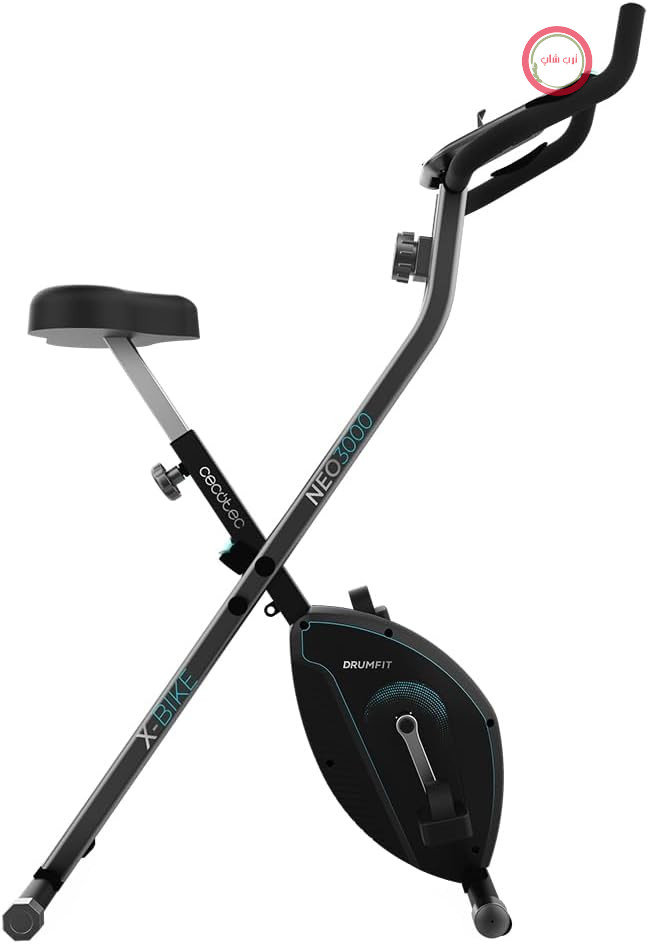 دوچرخه ثابت تاشو سکوتک اسپانیا Cecotec DrumFit X-Bike 3000 Neo، با مقاومت مغناطیسی قابل تنظیم، نمایشگر LCD و ضربان‌سنج