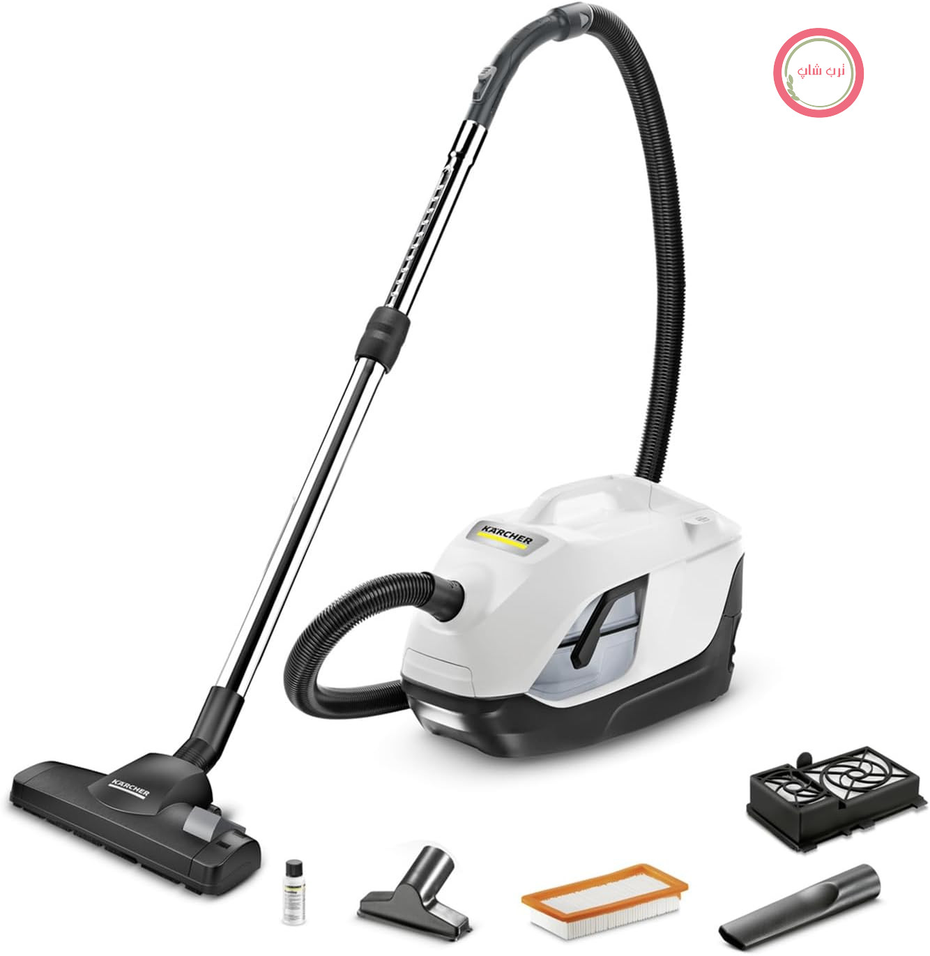 جاروبرقی آب‌وفیلتر کرشر آلمان Kärcher DS 6، فیلتر HEPA 12، سفید