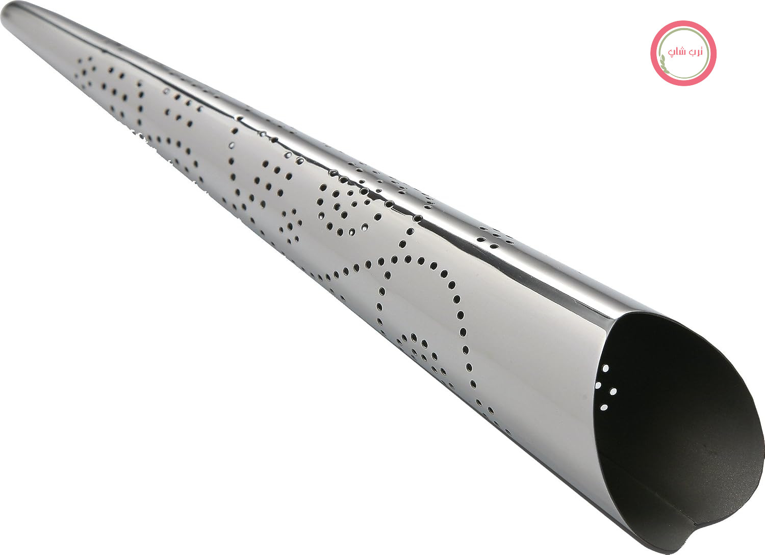 چایدان Alessi You MMI25 - مخروطی شکل با سوراخ‌های کوچک، ساخته شده از استیل ضد زنگ 18/10، براق
