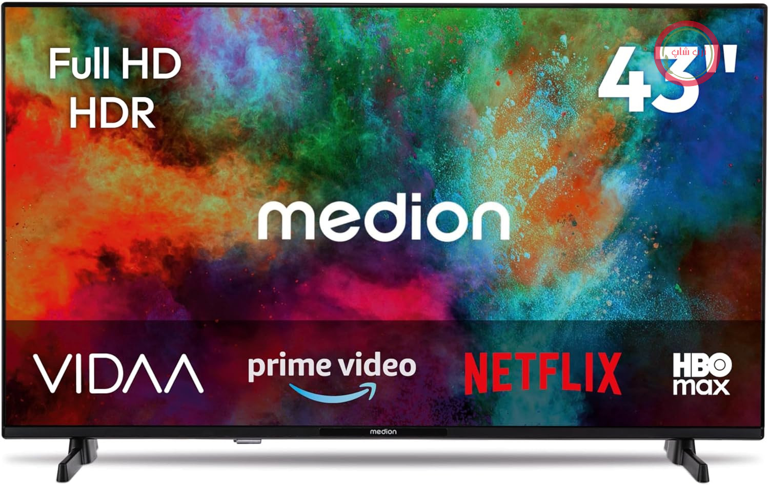 تلویزیون فول اچ‌دی 108 سانتی‌متری (43 اینچی) MEDION (تلویزیون هوشمند، HDR، فروشگاه VIDAA، HBO Max، MagentaTV، Prime Video، Disney+، DAZN، Paramount+، HbbTV، PVR، بلوتوث، MD 843101)