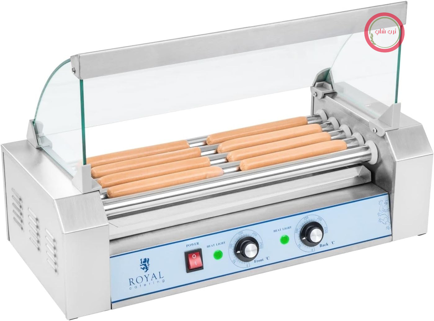 هات‌داگ‌ساز و گریل سوسیس رویال کترینگ آلمان Royal Catering، ۵ رول، ظرفیت ۸ سوسیس