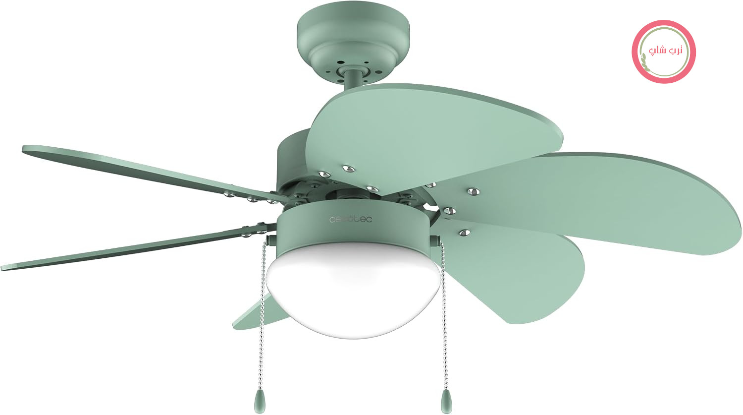 پنکه سقفی سکوتک اسپانیا Cecotec Aero 3600 | موتور مسی، ۳ سطح سرعت، قابلیت چرخش در جهت تابستانه و زمستانه، سبز