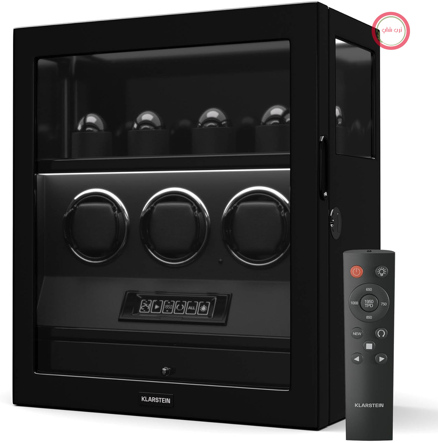کوک کننده ساعت Klarstein SecureTouch برای 7 ساعت - اتوماتیک با قفل اثر انگشت، موتور ژاپنی بی صدا، صفحه نمایش LCD و کنترل از راه دور، 41 تنظیم TPD، روشنایی LED و کشوی جواهرات