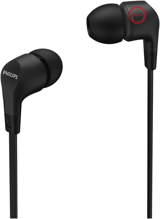 هدفون داخل گوشی فیلیپس E1105BK/00 با ریموت کنترل داخلی (درایوهای نئودیمیوم، بیس قدرتمند، صدای شفاف، راحتی در قرارگیری) مشکی، 8.6 میلی‌متر، تک سایز