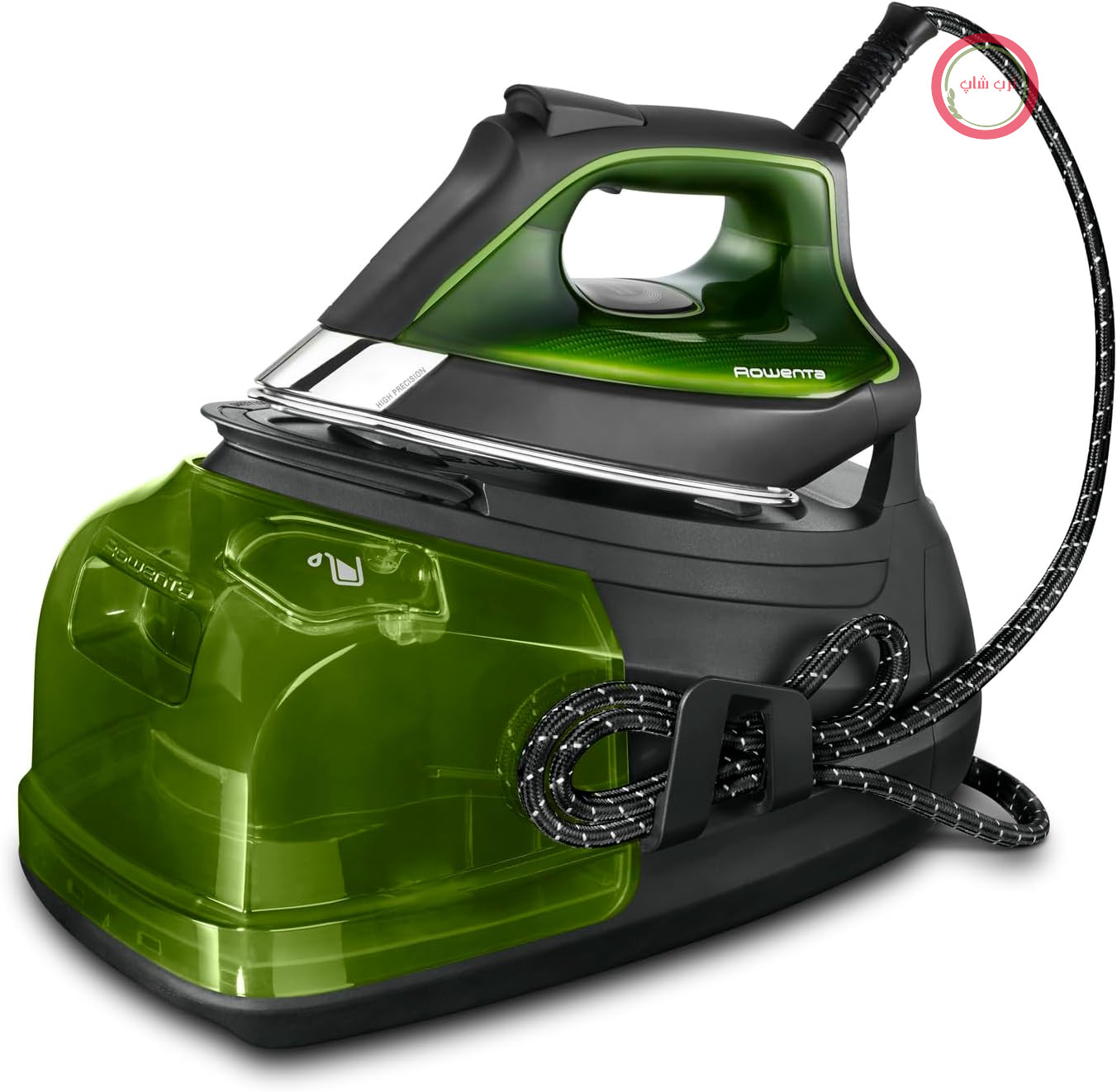 اتو بخار مخرن دار روونتا آلمان Rowenta Perfect Steam Pro با دیگ گرمایشی، توان 2400 وات، خروجی بخار تا 120 گرم در دقیقه، ظرفیت مخزن 1 لیتر، صفحه Microsteam 400، فناوری Eco Intelligence