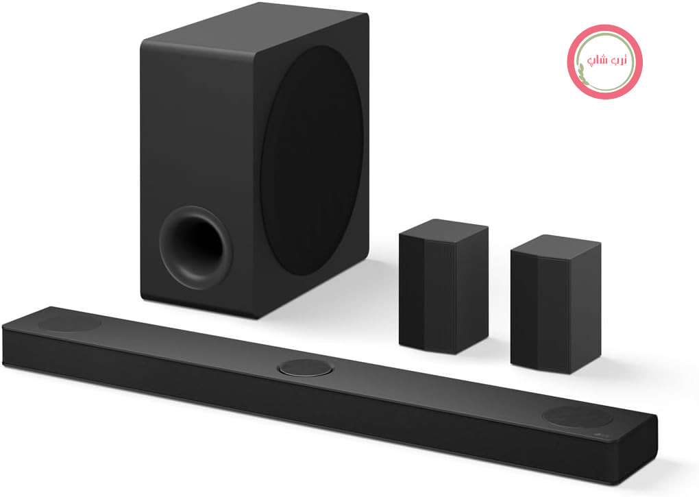 ساندبار ال جی LG DS80TR 5.1.3 Dolby Atmos (580W) با ساب ووفر بی‌سیم و بلندگوهای عقب (Wow Cast، HDMI، بلوتوث) [2024]، مشکی