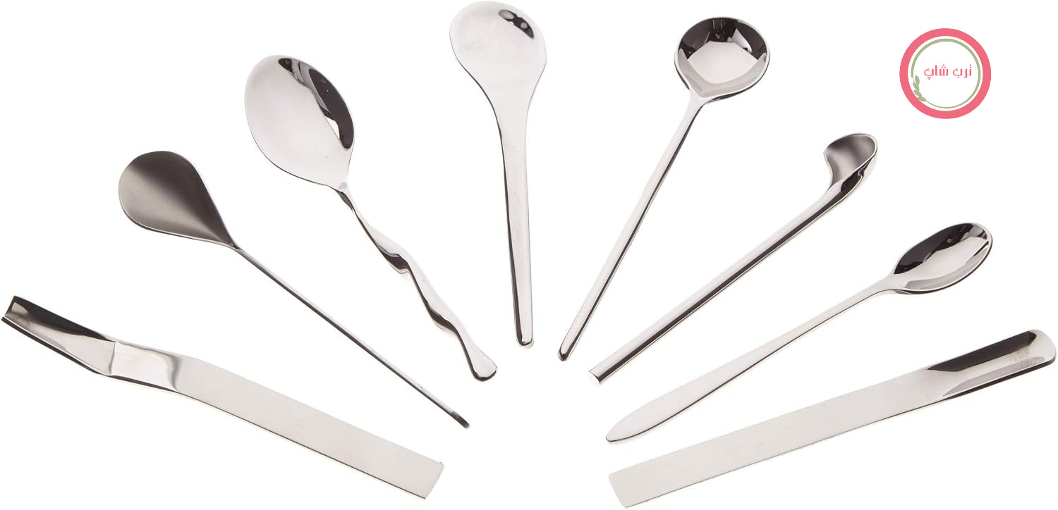 سرویس قهوه خوری السی ایتالیا Alessi Mspoonset Il Caffe شامل 8 قاشق اسپرسو - بسته بندی کادویی