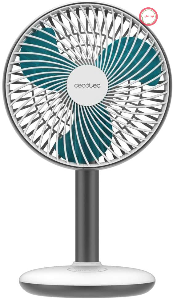 پنکه رومیزی قابل شارژ سکوتک اسپانیا Cecotec مدل EnergySilence 4000 قابل حمل، 4000 میلی‌آمپر ساعت سفید