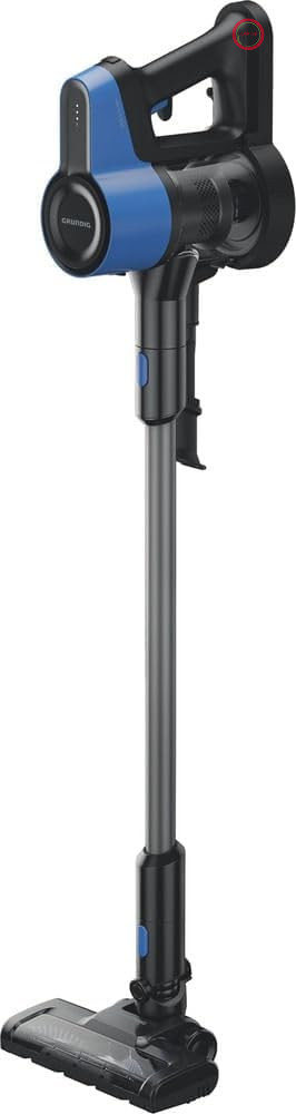 Grundig - VCP 4330 L - جاروبرقی دستی بی‌سیم ۲ در ۱ - باتری لیتیوم-یون ۲۱.۶ ولت - ۴۰ دقیقه کارکرد - برس توربو LED - فناوری Cyclone با فیلتر EPA E10 - بدون کیسه - سیستم مراقبت از کف