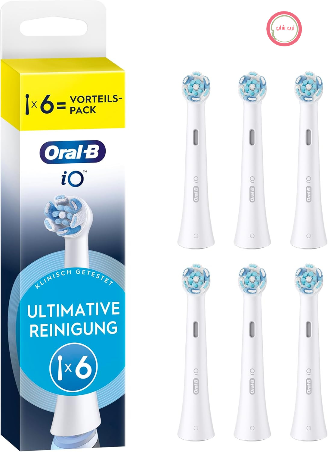 سری مسواک‌های جایگزین Oral-B iO Ultimate Clean، سفید، بسته ۶ عددی