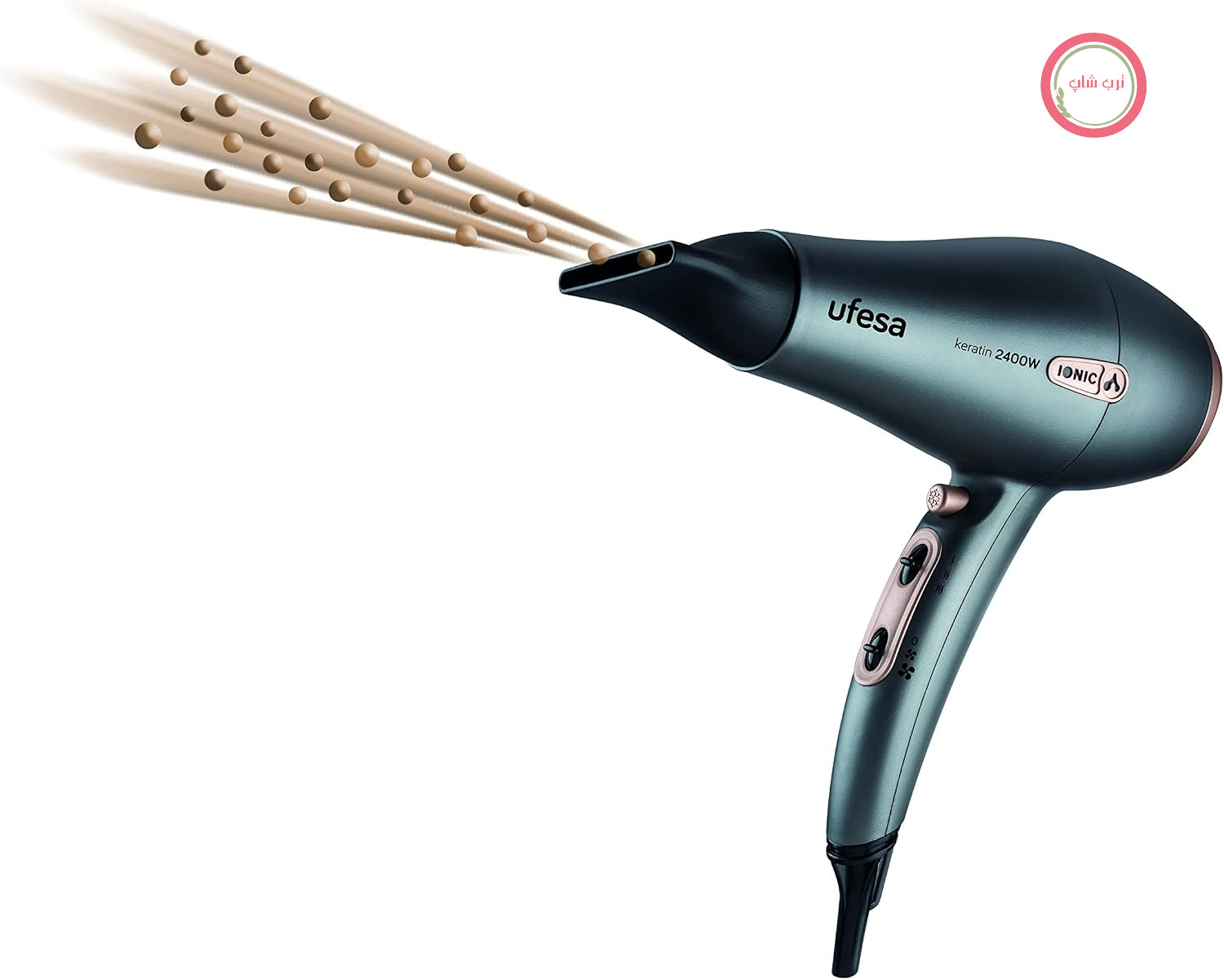 سشوار یونی حرفه‌ای یوفسا اسپانیا Ufesa SC8470، 2400 وات، کراتین، موتور AC، شامل متمرکزکننده و پخش‌کننده، 2 سرعت و 3 دما