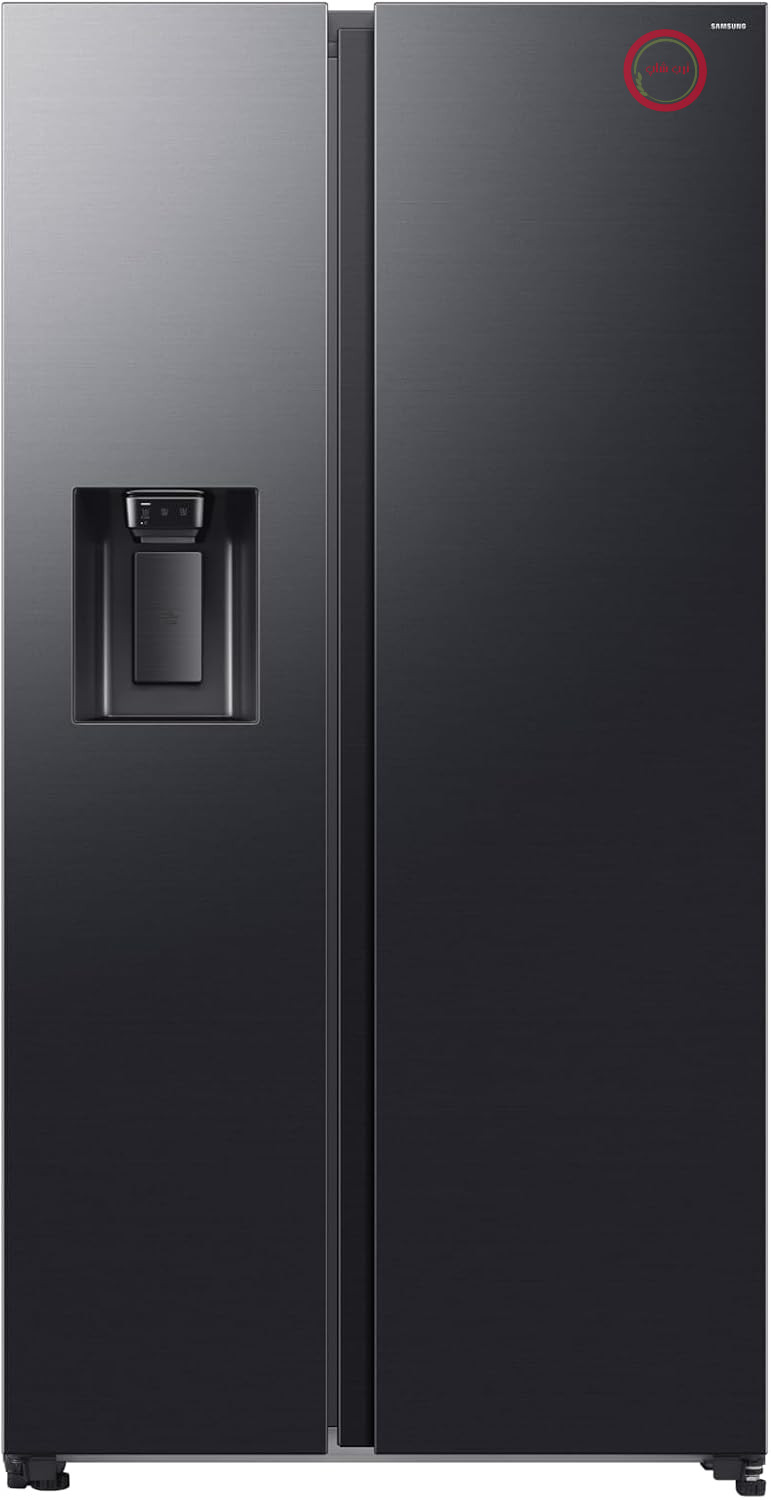 یخچال فریزر ساید بای ساید سامسونگ Samsung مدل Air Space AI RS70F64KEF/EF با آبسردکن/یخساز، وای‌فای با حالت انرژی هوش مصنوعی، SpaceMax، خنک‌کننده همه‌جانبه، ۶۳۵ لیتر، عرض × ارتفاع × عمق: ۹۱.۲ × ۱۷۸.۴ × ۷۲.۶ سانتی‌متر، رنگ آنتراسیت