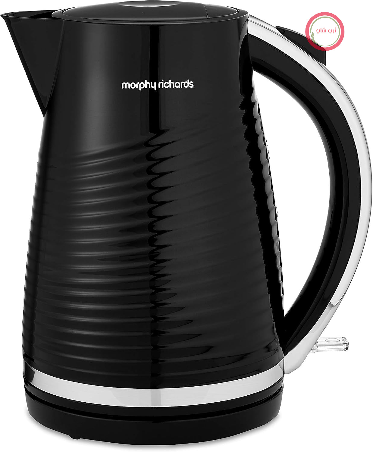 کتری برقی پارچ‌دار مورفی ریچاردز انگلستان Morphy Richards مدل ۱۰۸۲۶۶ مدل Dune، پلاستیکی، ۳۰۰۰ وات، ۱.۵ لیتر، مشکی