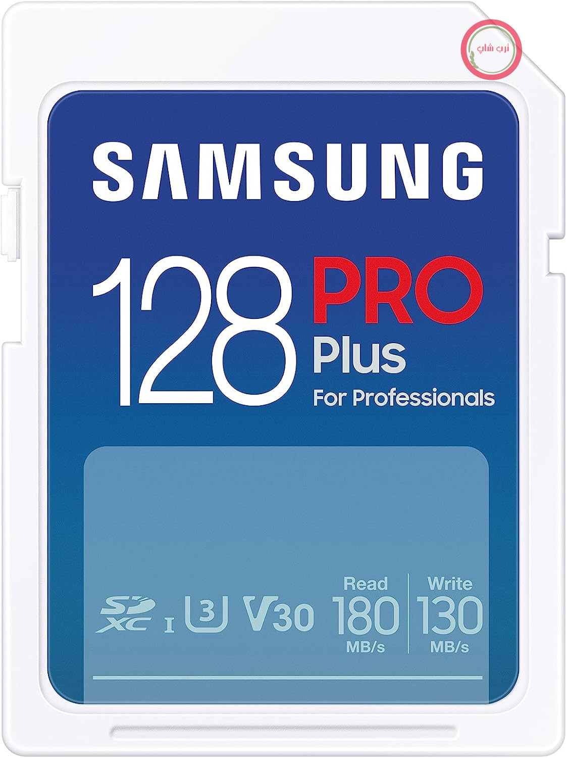 کارت حافظه سامسونگ PRO Plus SD، 128 گیگابایت، UHS-I U3، کیفیت Full HD و 4K UHD، سرعت خواندن 180 مگابایت بر ثانیه، سرعت نوشتن 130 مگابایت بر ثانیه، کارت حافظه برای دوربین‌های SLR و سیستم، MB-SD128S/EU