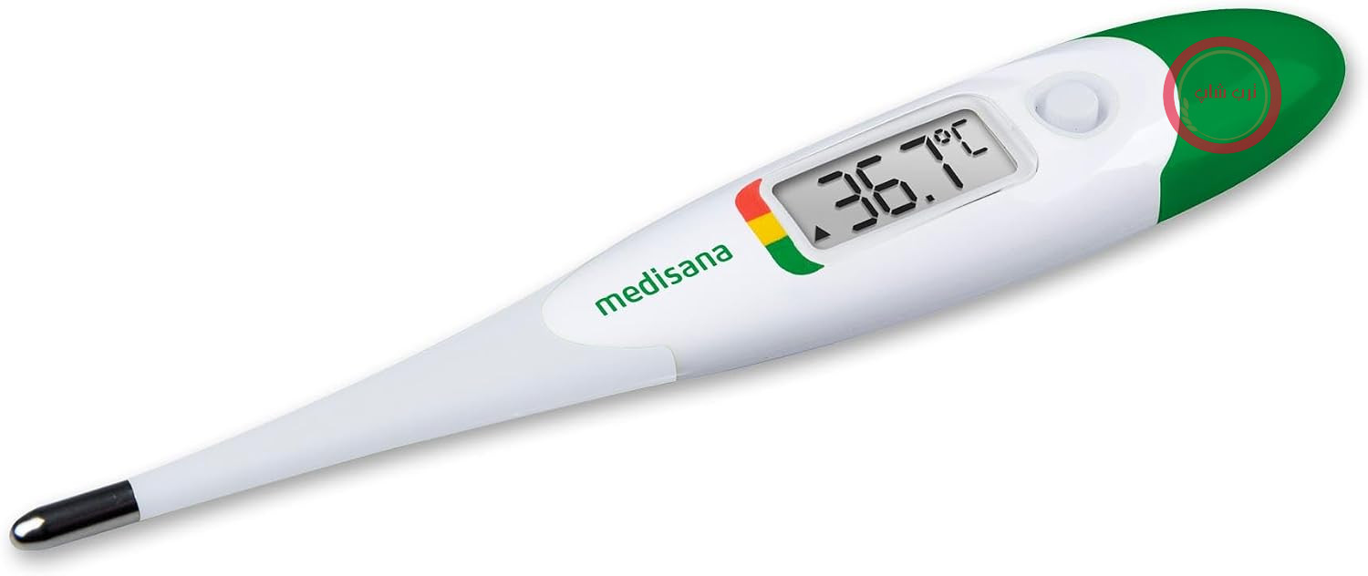 تب سنج دیجیتال مدیسانا TM 705، دماسنج با هشدار تب، ضد آب، سریع و دقیق، با عملکرد حافظه کاربردی، برای نوزادان، کودکان و بزرگسالان